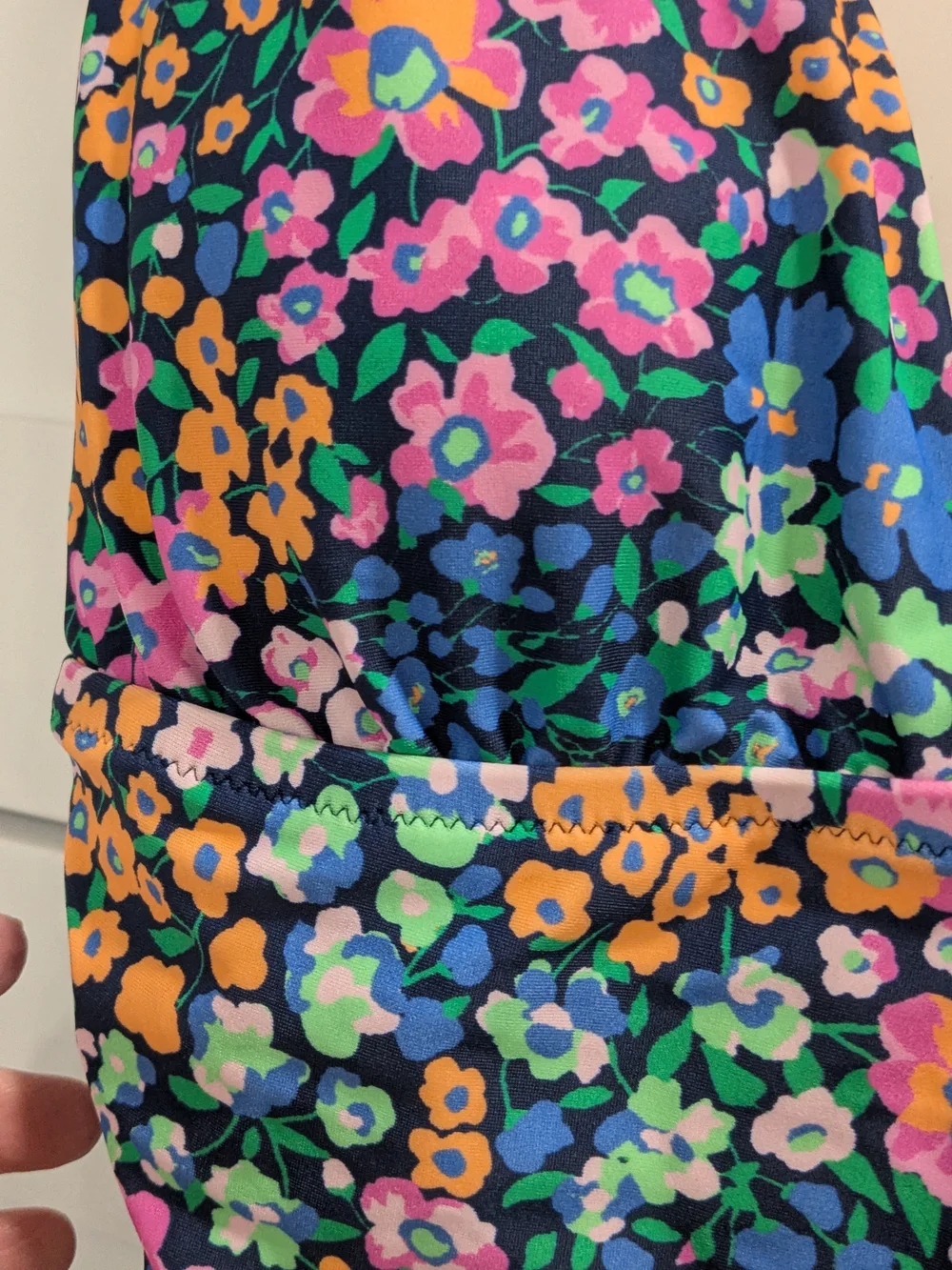 J. Crew Floral One-Piece Swimsuit - Blue, Pink, Green, Yellow